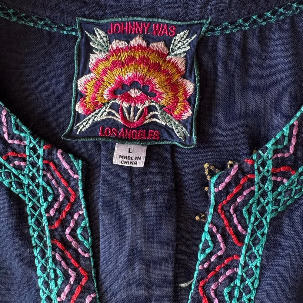 Johnny Was Flawed Dress Tunic Flaws - Picture 3 of 16